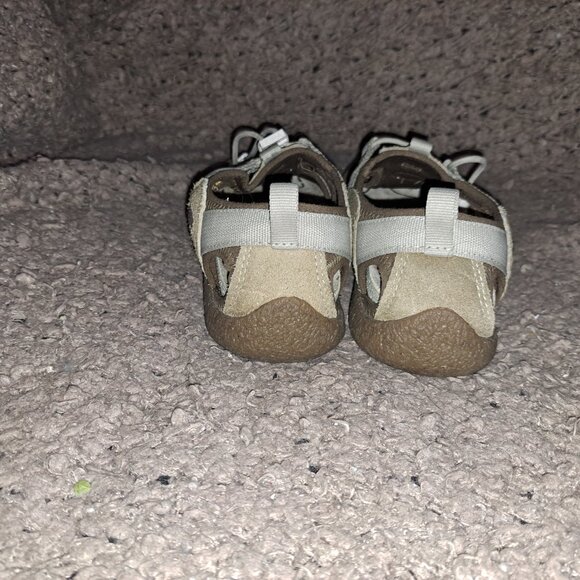 KEEN-Howser Harvest Sandals-Light Brown/Beige-Suede/Nylon-Sz 8.5-Near Mint - Picture 6 of 8